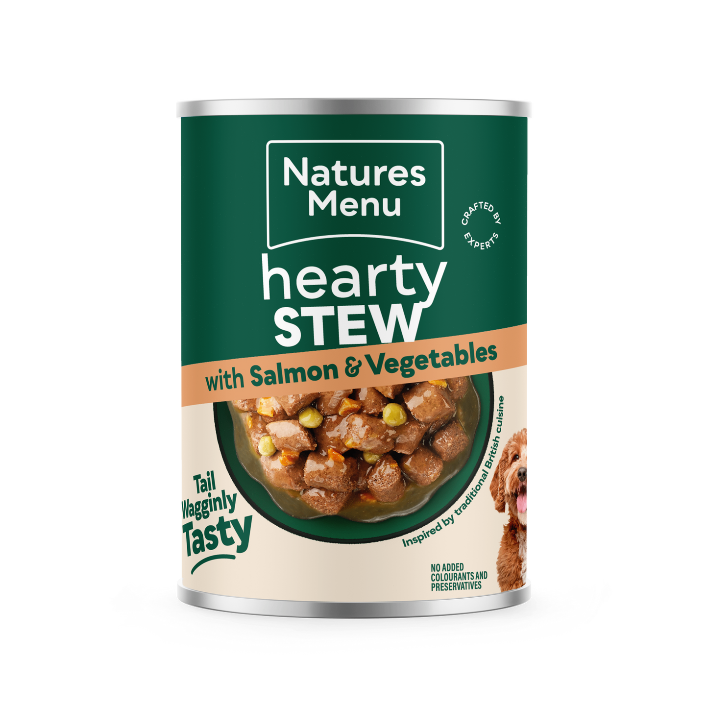 Natures Menu Hearty Stew Wet Dog Food Cans - Salmon & Vegetables