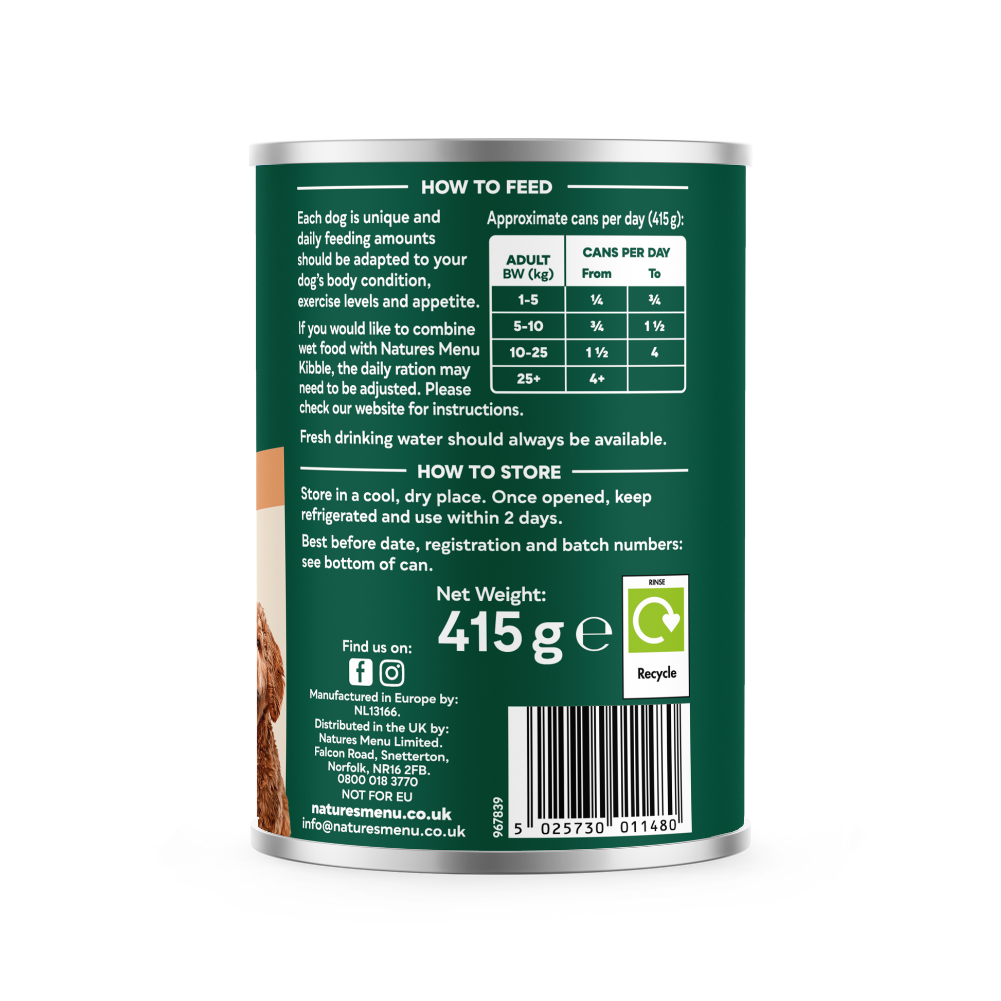 Natures Menu Hearty Stews Wet Dog Food Cans With Salmon & Vegetable