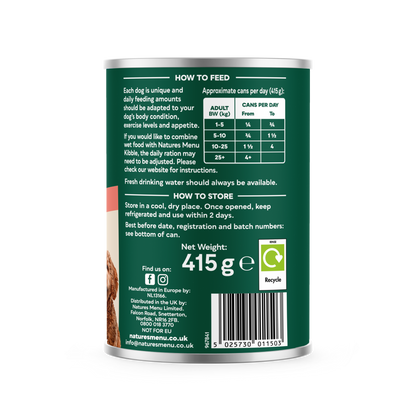 Natures Menu Hearty Stews Wet Dog Food Cans With Beef & Vegetable