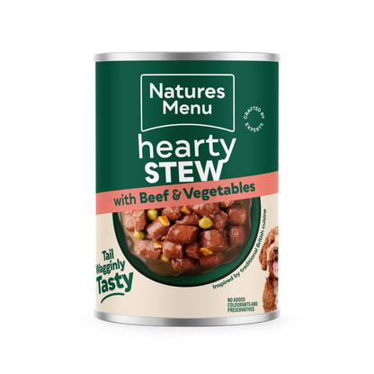 Natures Menu Hearty Stew Multipack Wet Dog Food Cans - Chicken, Lamb, Beef & Salmon