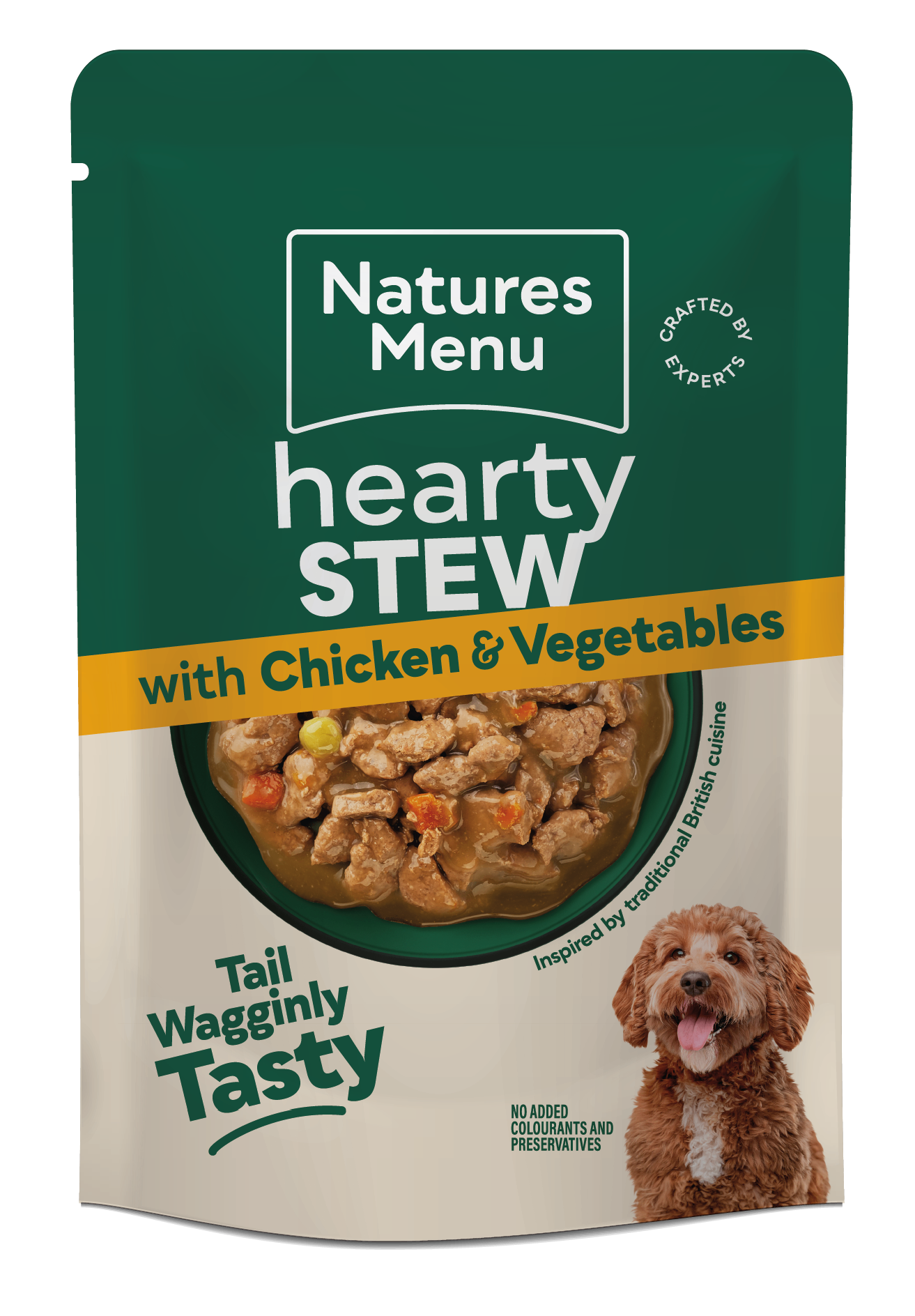 Natures Menu Hearty Stews Wet Dog Food Pouch With Chicken,Turkey, Beef, Salmon & Vegetable