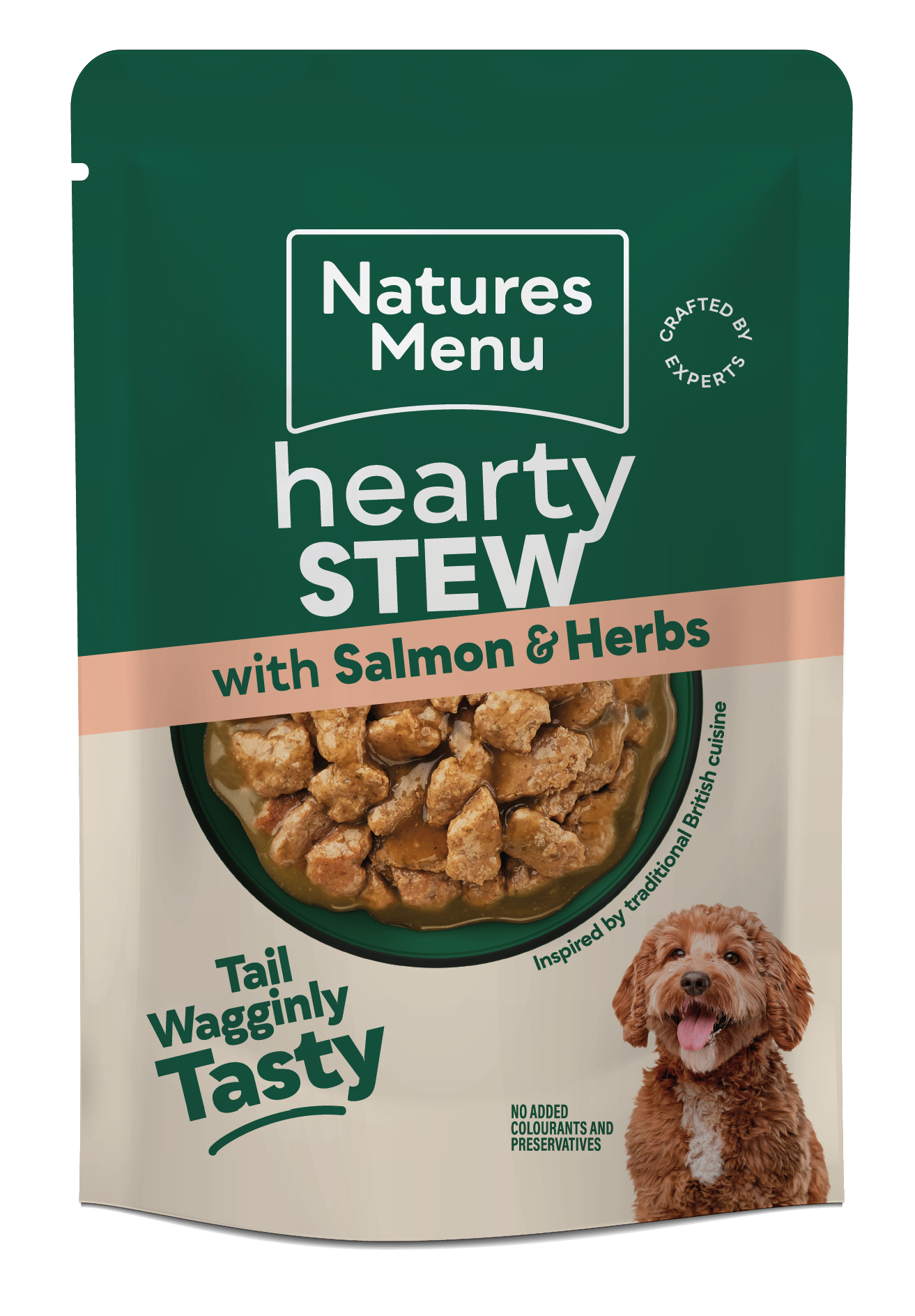 Natures Menu Hearty Stews Wet Dog Food Pouch With Chicken,Turkey, Beef, Salmon & Vegetable