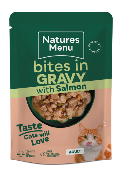 Natures Menu Bites in Gravy Variety Multipack Wet Cat Food - 12 x 85g