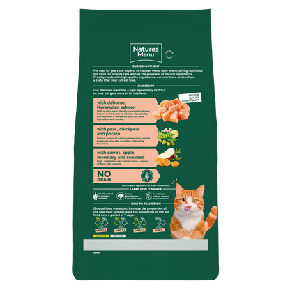 Natures Menu High in Meat with Salmon Adult Dry Cat Food
