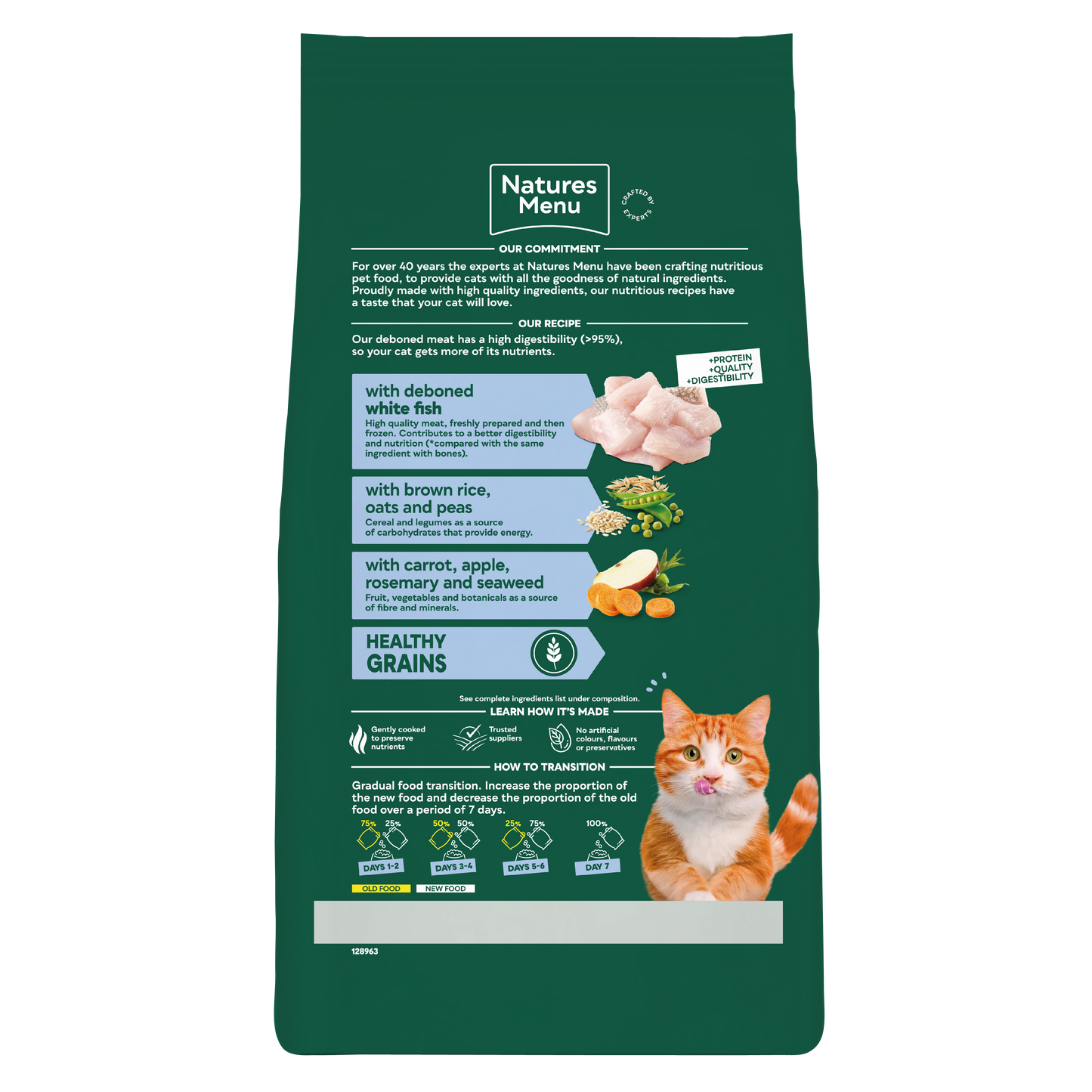 Natures Menu High in Meat with White Fish Adult Dry Cat Food