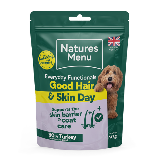 Natures Menu Freeze Dried Everyday Functionals Skin & Coat Dog Treat - Turkey