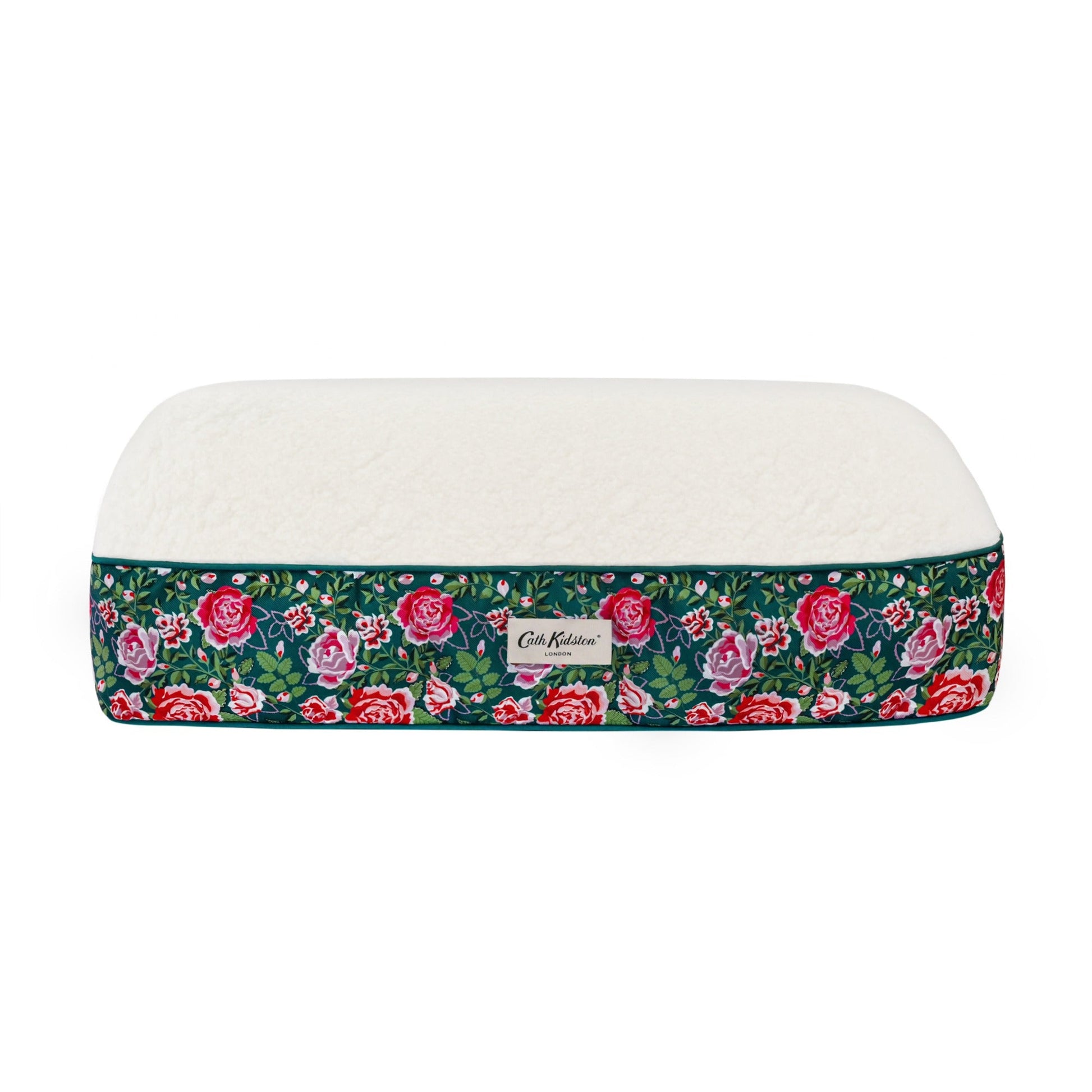 Front View of Cath Kidston Dolly Rose Dog Mattress - Small, Medium & Large