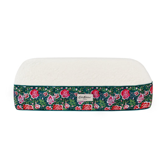 Front View of Cath Kidston Dolly Rose Dog Mattress - Small, Medium & Large