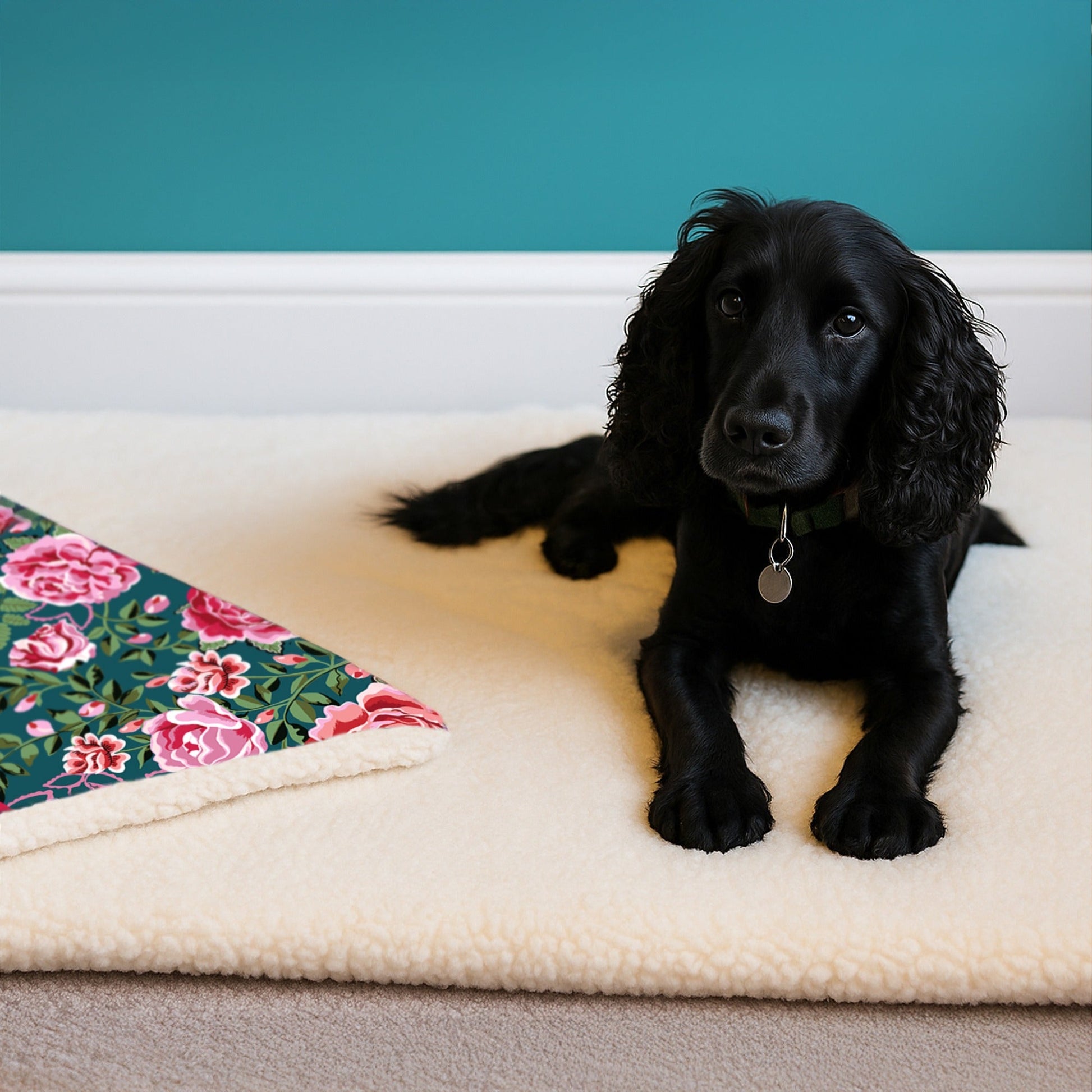 Cath Kidston Dolly Rose Pet Blanket - 100 x 120cm