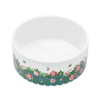Cath Kidston Dolly Rose Ceramic Pet Bowl - Small, Medium & Large