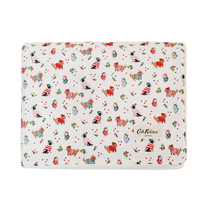 Front View of Cath Kidston Dogs & Roses Pet Blanket - 100 x 120cm