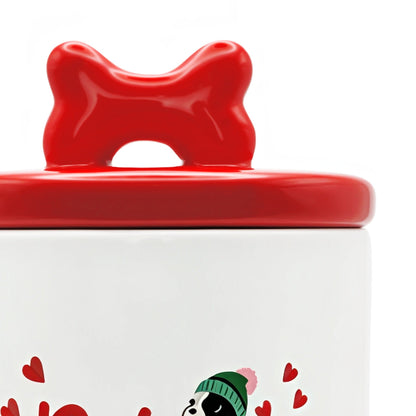 Cath Kidston Dogs & Roses Ceramic Pet Treat Jar - One Size