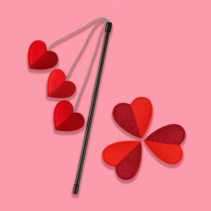 Cath Kidston Dogss & Roses Felt Hearts Cat Toy - One Size