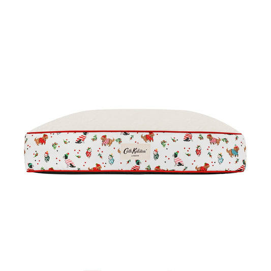 Front View of Cath Kidston Dogs & Roses Dog Mattress - Small, Medium & Large
