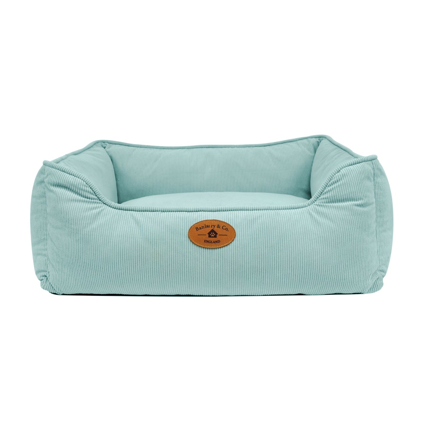 Banbury & Co Rural Retreats Seafoam Corduroy Box Dog Bed