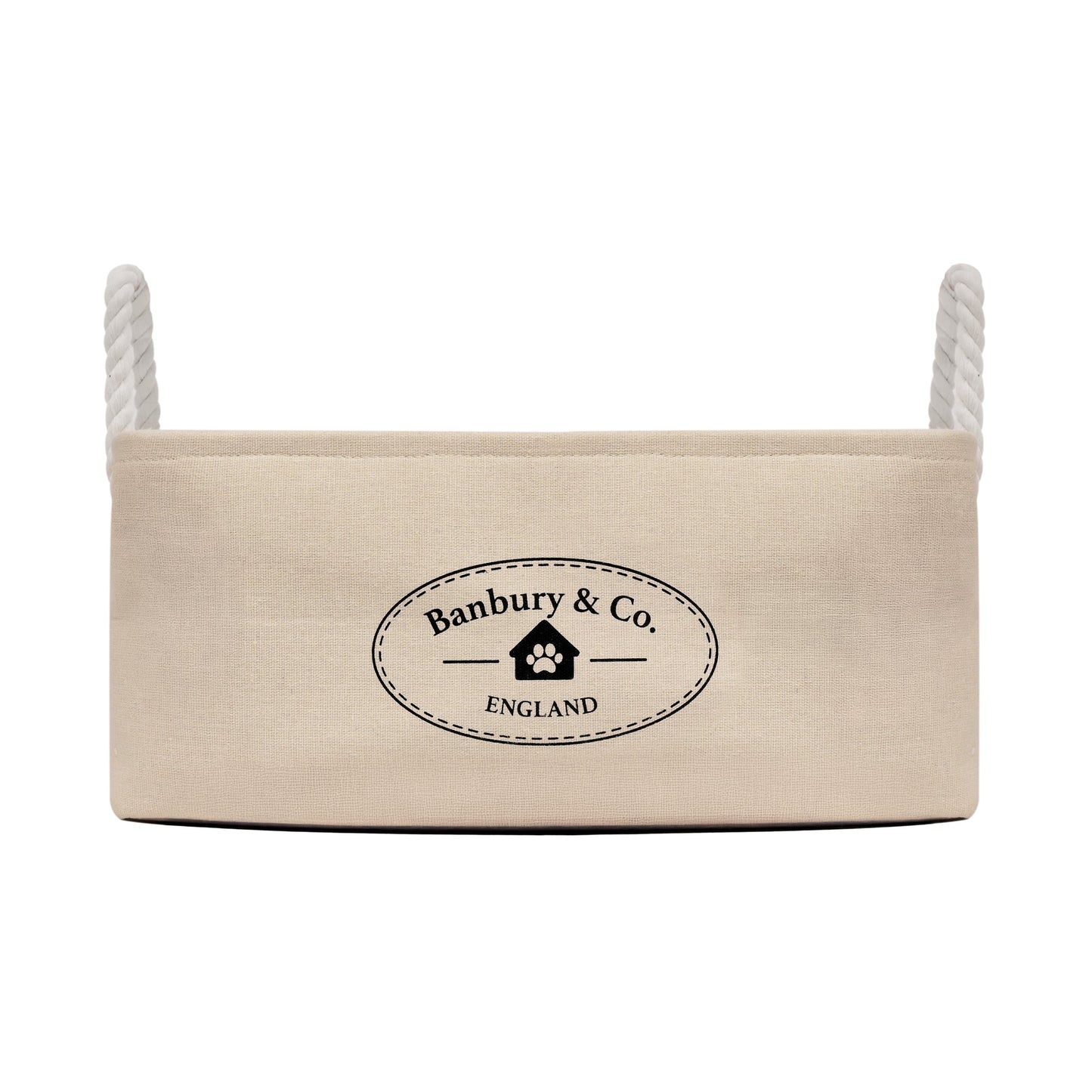 Banbury & Co Rural Retreats Almond Canvas Storage Basket