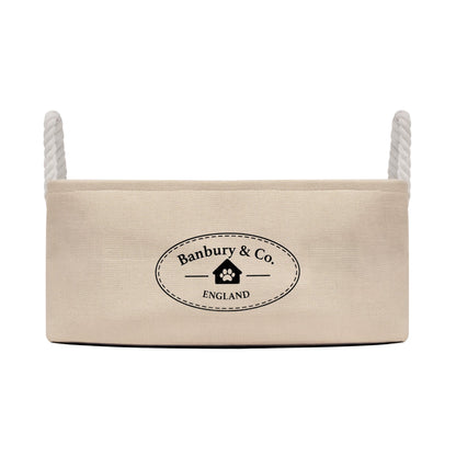 Banbury & Co Rural Retreats Almond Canvas Storage Basket