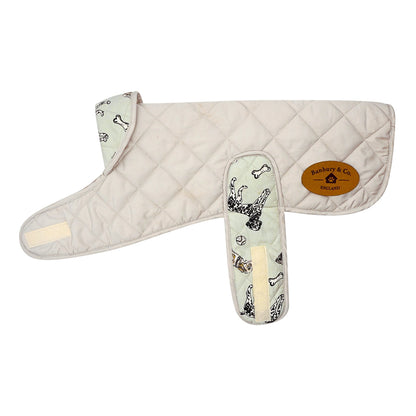 Banbury & Co Rural Retreats Grey Quilted Dog Coat