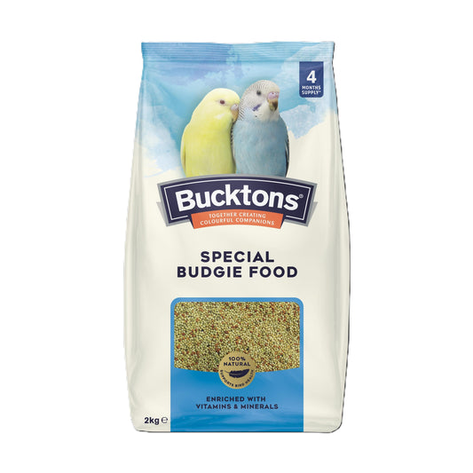 Front View of Bucktons Special Budgie Food - 2kg