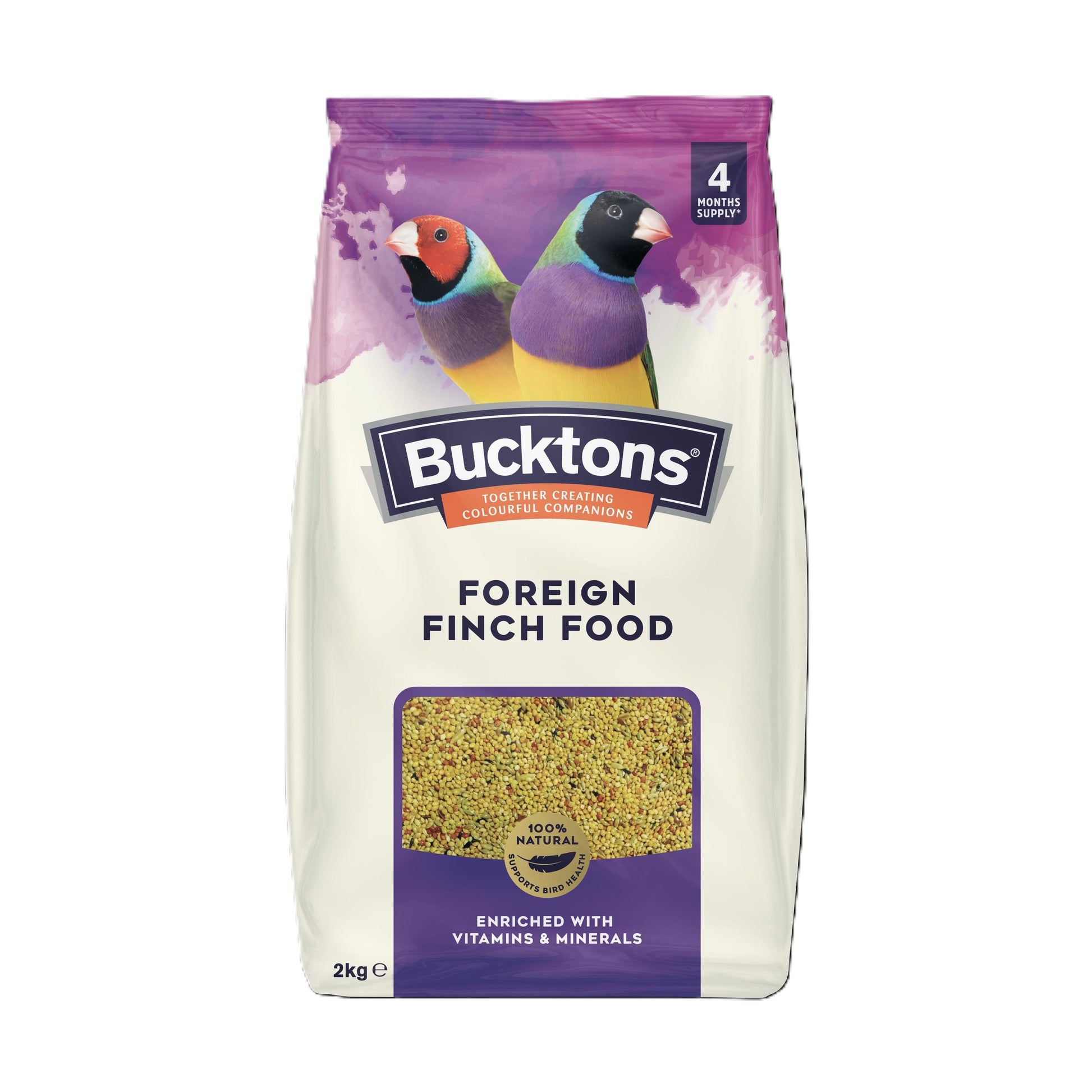Front View of Bucktons Foreign Finch Food - 2kg