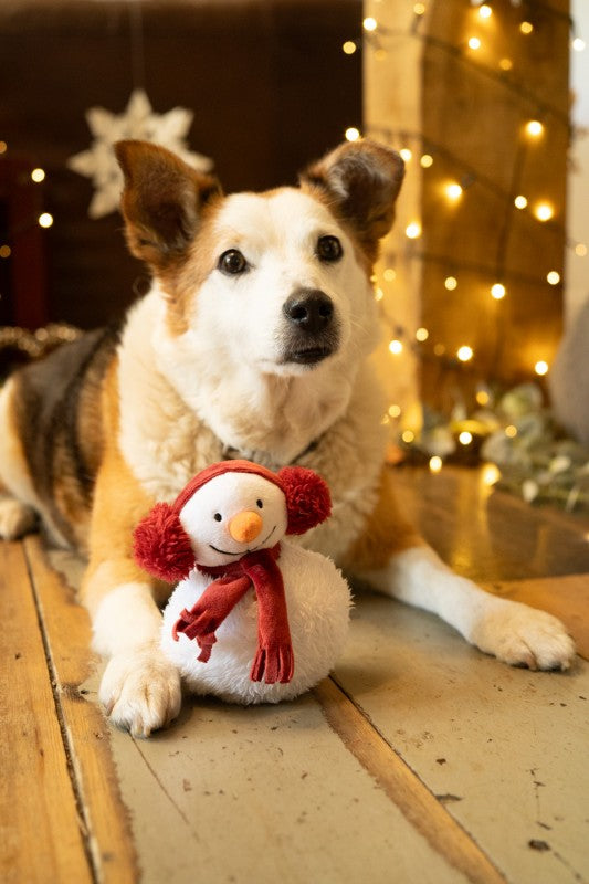 Petface Storm Snowman Plush Christmas Dog Toy