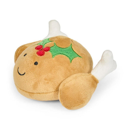 Front View of Petface Tasha Turkey Plush Christmas Dog Toy