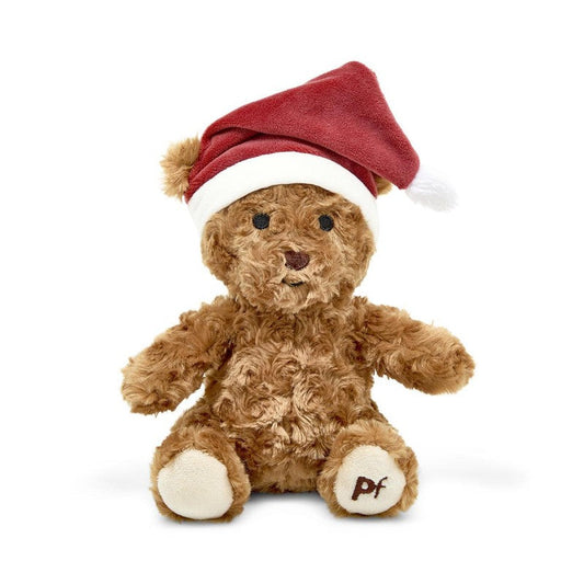 Front View of Petface Cassie Curly Christmas Teddy Dog Toy