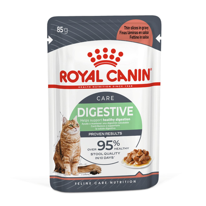 Royal Canin Digestive Care Adult Thin Slices in Gravy Wet Cat Food