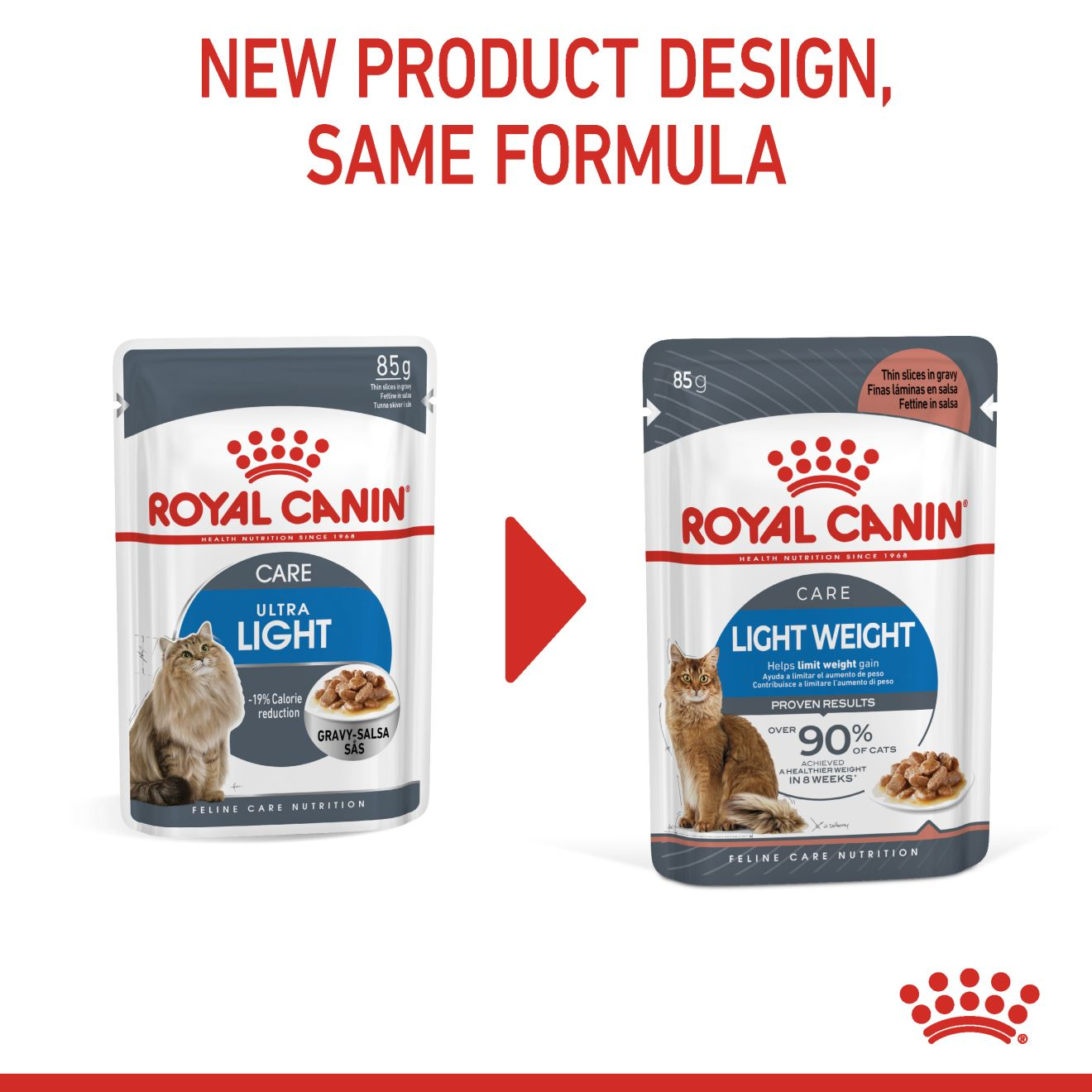 Royal Canin Light Weight Care Adult Thin Slices in Gravy Wet Cat Food