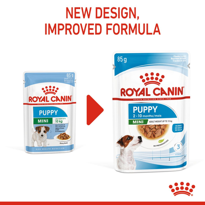 Royal Canin Size Health Nutrition Mini Puppy Multipack in Gravy Wet Dog Food