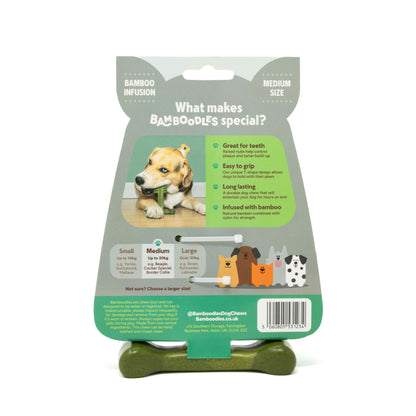 Bamboodles Dental-Bone Chew Toy for Dogs - Lamb & Mint Flavour