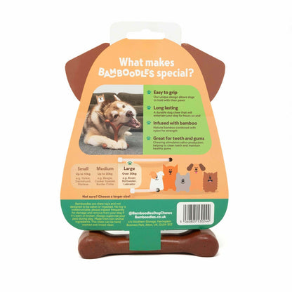 Bamboodles Y-Bone Chew Toy for Dogs - Bacon Flavour