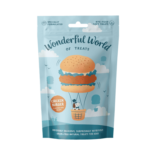 Wonderful World of Treats Chicken Burger Dog Treats
