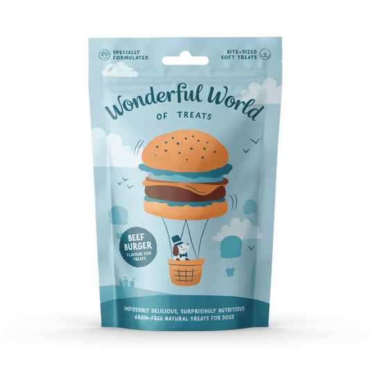 Wonderful World of Treats Beef Burger Dog Treats