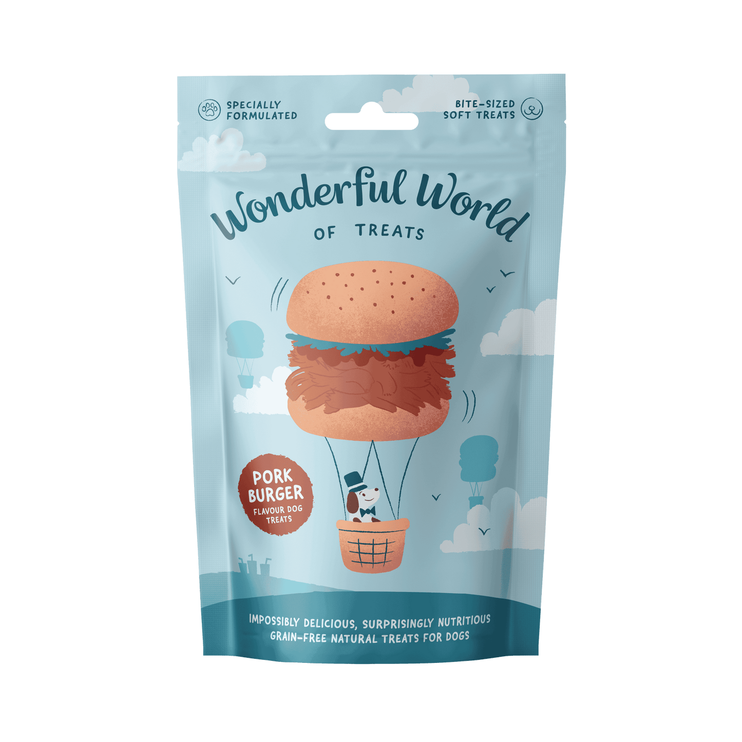 Wonderful World of Treats Pork Burger Dog Treats