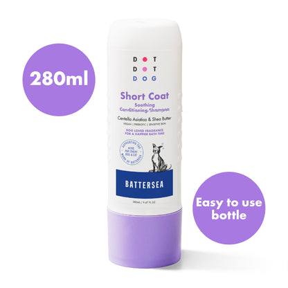 DotDotPet Battersea Short Coat Conditioning Dog Shampoo - 280ml