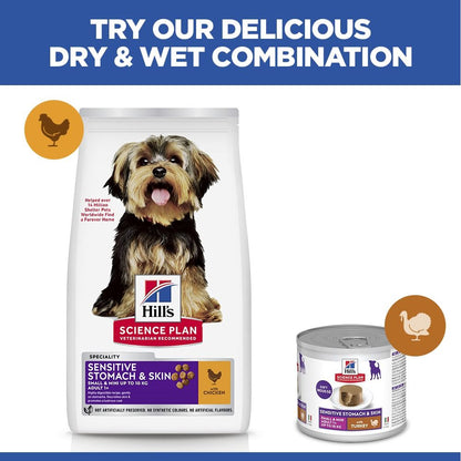 Hill's Science Plan Sensitive Stomach & Skin Small & Mini Breed Adult Dry Dog Food with Chicken