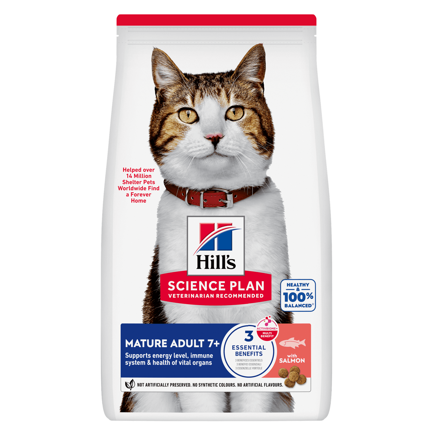 Hill's Science Plan Mature Adult Dry Cat Food with Salmon