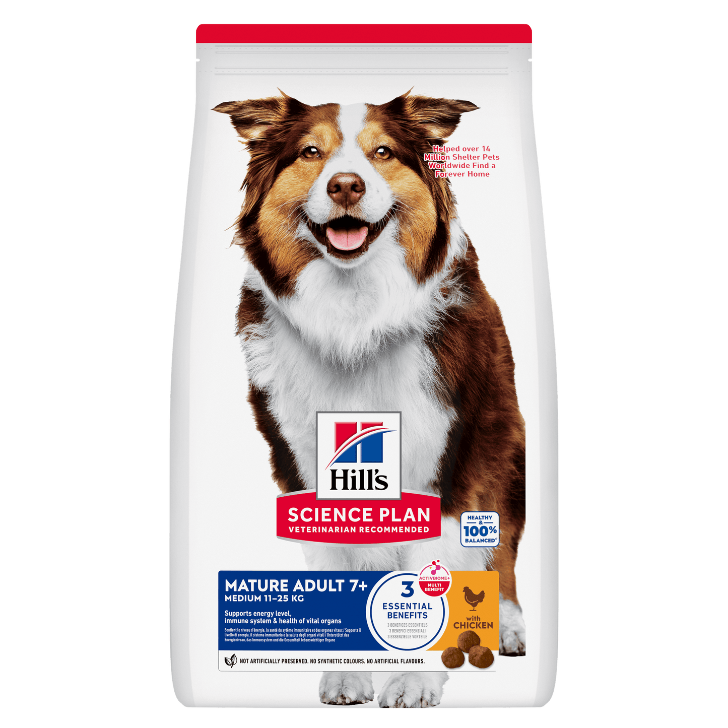Hill's Science Plan Mature Adult Medium Breed Dry Dog Food with Chicken