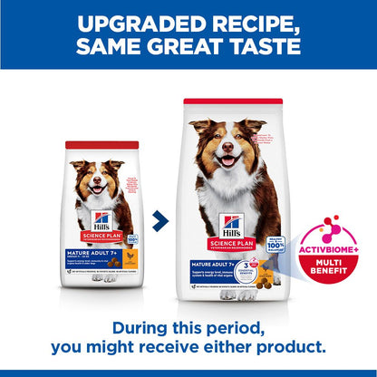 Hill's Science Plan Mature Adult Medium Breed Dry Dog Food with Chicken