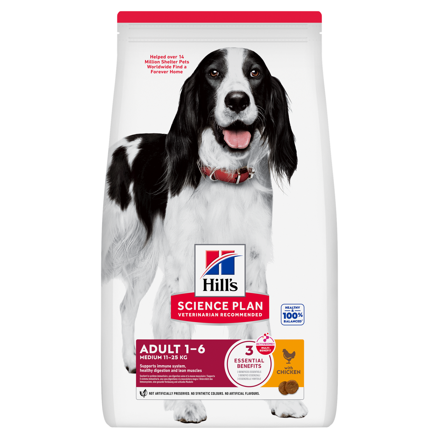 Hill's Science Plan Adult Medium Breed Dry Dog Food with Chicken