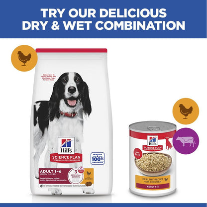 Hill's Science Plan Adult Medium Breed Dry Dog Food with Chicken