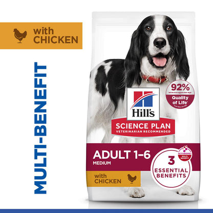Hill's Science Plan Adult Medium Breed Dry Dog Food with Chicken