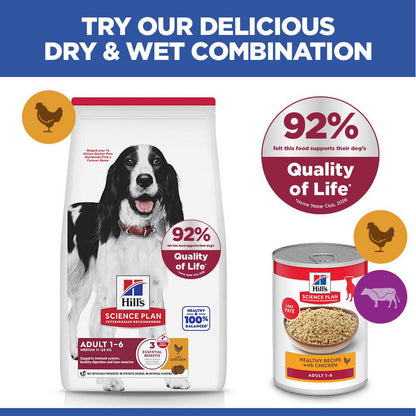 Hill's Science Plan Adult Medium Breed Dry Dog Food with Chicken