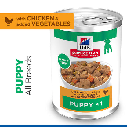 Hill's Science Plan Puppy Savoury Stew with Chicken & added Vegetables Wet Dog Food