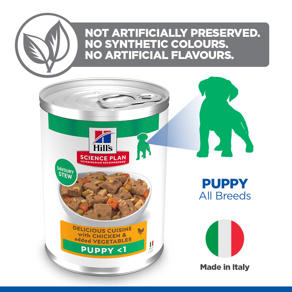 Hill's Science Plan Puppy Savoury Stew with Chicken & added Vegetables Wet Dog Food