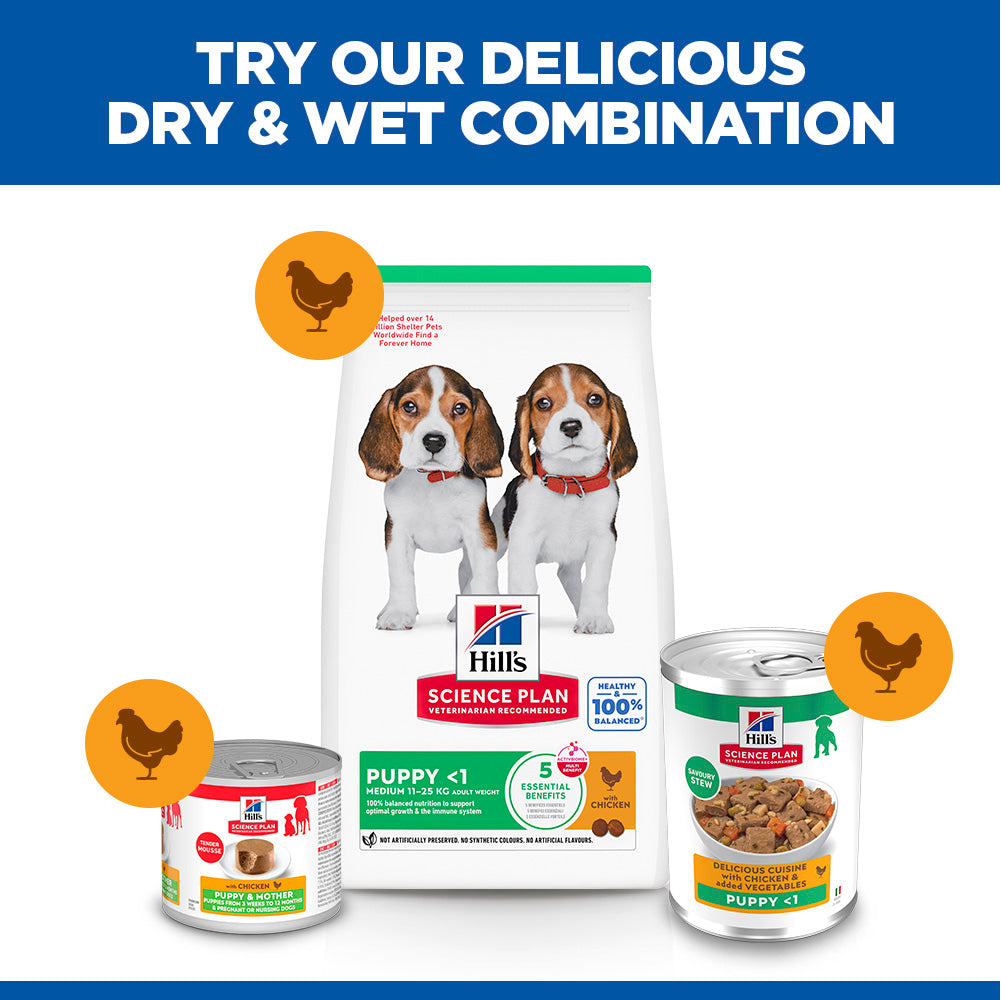 Hill's Science Plan Puppy Savoury Stew with Chicken & added Vegetables Wet Dog Food