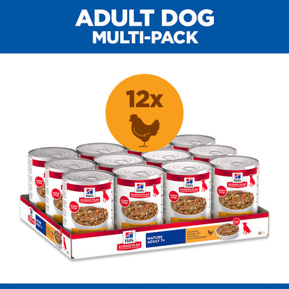 Hill's Science Plan Mature Adult Savoury Stew with Chicken & added Vegetables Wet Dog Food