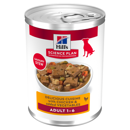Hill's Science Plan Adult Savoury Stew with Chicken & added Vegetables Wet Dog Food