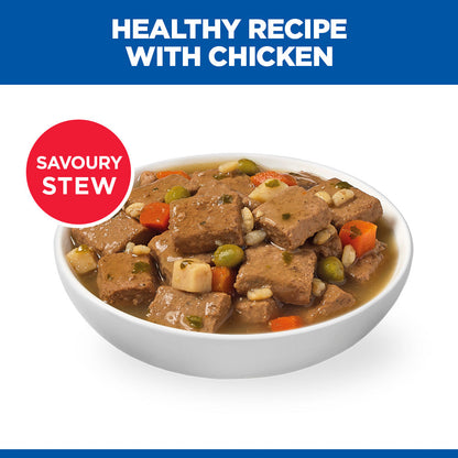 Hill's Science Plan Adult Savoury Stew with Chicken & added Vegetables Wet Dog Food